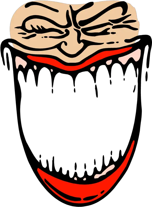 Scary Kids Scaring Png Download Danger Mouth Creepy Smile Transparent