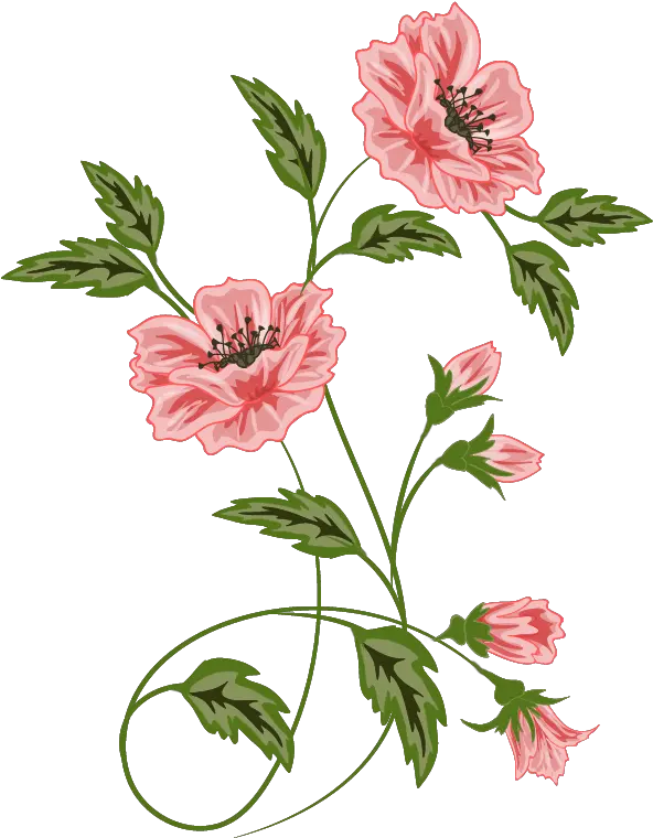 Clipart Flowers Vector Picture 511987 Maceta Perro Gorsh Png Flowers Vector Png