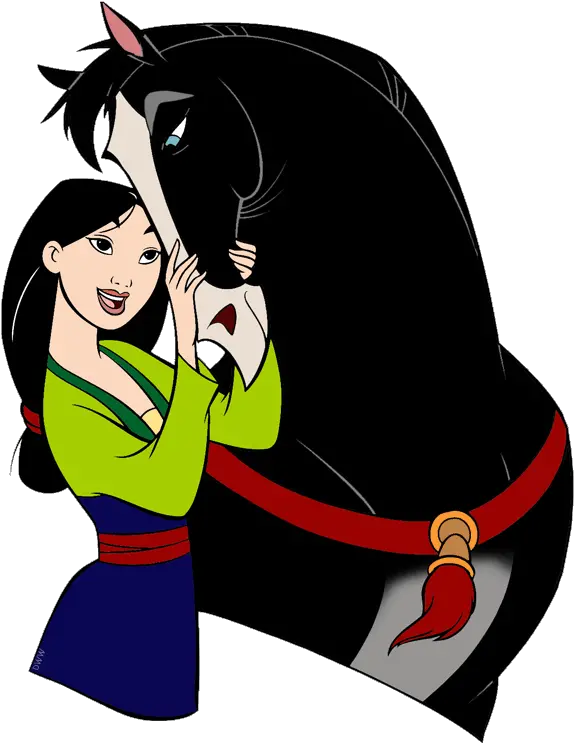 Maze Clipart Princess Disney Mulan And Her Horse Png Mulan Transparent