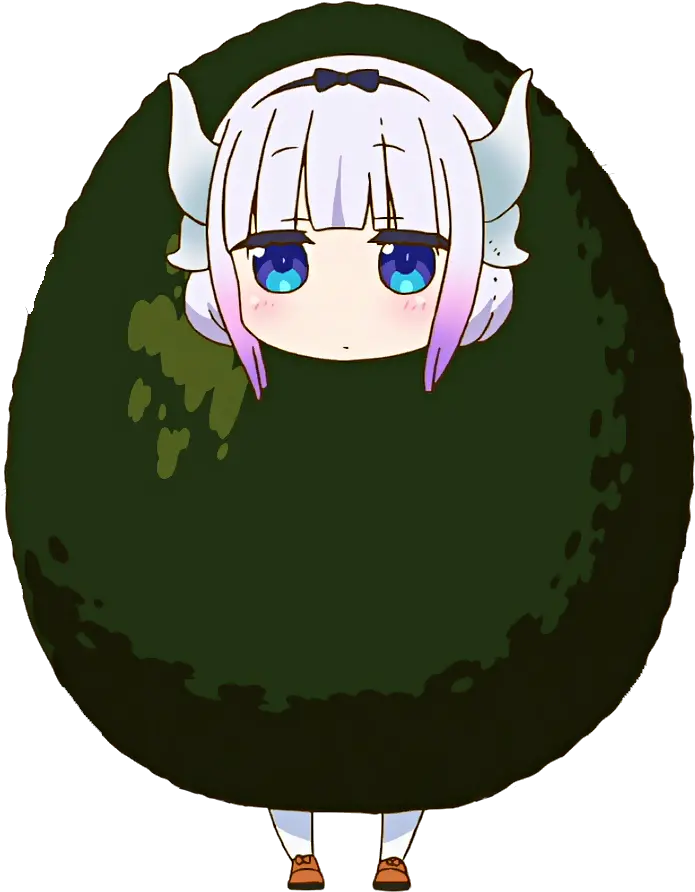 Transparent Dragon Avocado Miss Kobayashiu0027s Maid Kanna Chibi Miss Kobayashi Png Kanna Kamui Png
