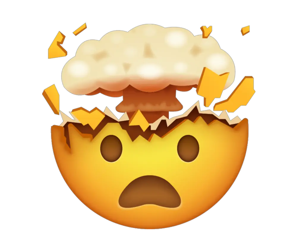 Exploding Face Emoji Exploding Head Emoji Png Bun Png