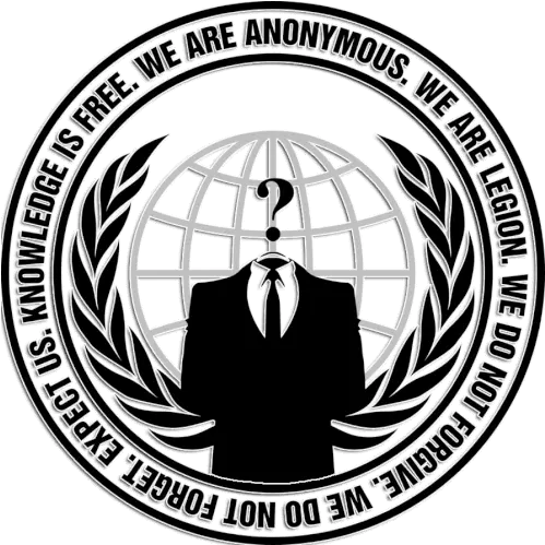 Anonymous Bites Back Gif Transparent Anonymous Logo Png Anon Icon