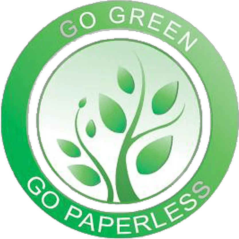 Go Green Logo For Email Signature Go Green Go Paperless Logo Png Zillow Icon For Email Signature