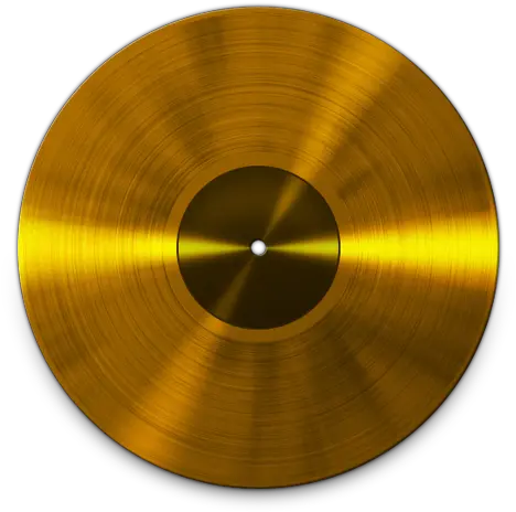 Gold Disc Gold Vinyl Record Png Vinyl Record Png