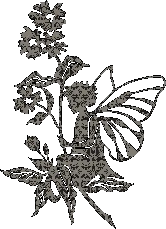 Fairy Silhouette Fairy With Flowers Silhouette Full Size Garden Fairy Silhouette Png Fairy Silhouette Png