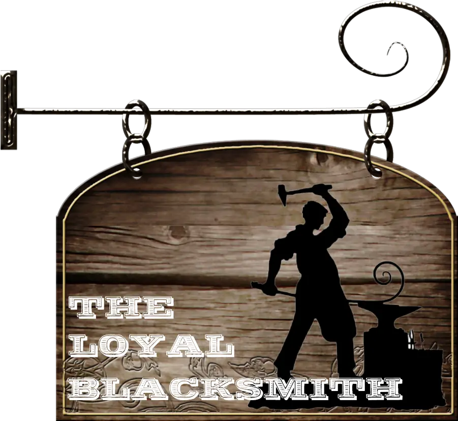 Blacksmith Logo 1 Hanging Wooden Sign Blank Png Blacksmith Logo