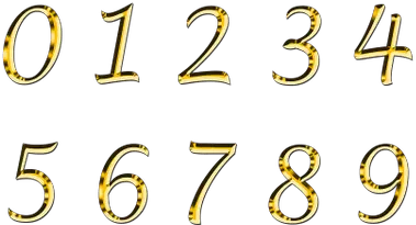 Golden Number 9 Transparent Png Stickpng Numero 9 Dorado Png Number 9 Png