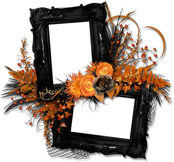 Cadre Gothique Cluster Png Halloween Gothic Frame Png Black Picture Frame Gothic Frame Png