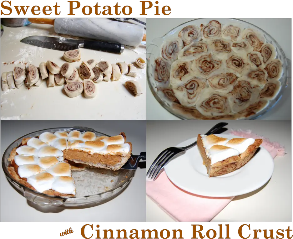 Sweet Potato Pie With Cinnamon Roll Crust Snack Cake Png Cinnamon Roll Png