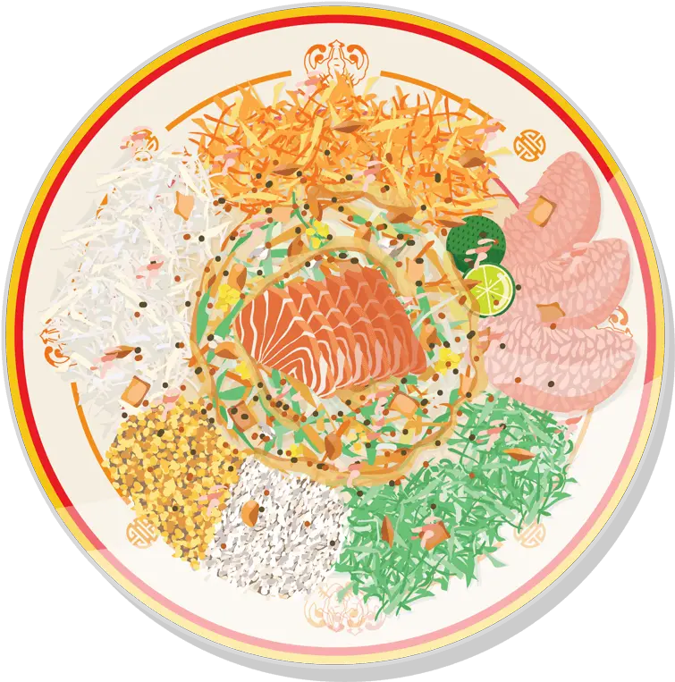 Cny Lou Hei Salad Png Hei Hei Png