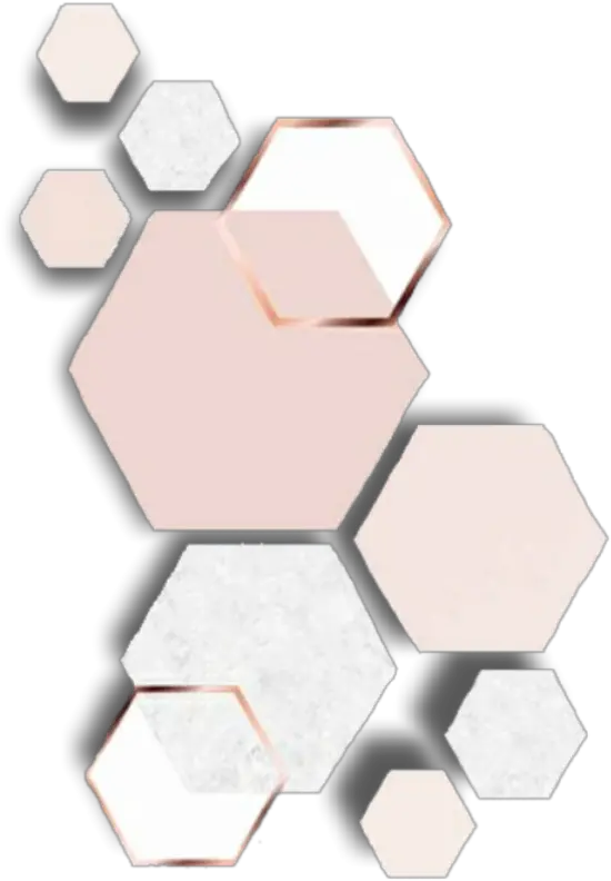 Decoration Hexagon Shape Rosegold Gold Background Scrap Hexagon Png Hexagon Shape Png