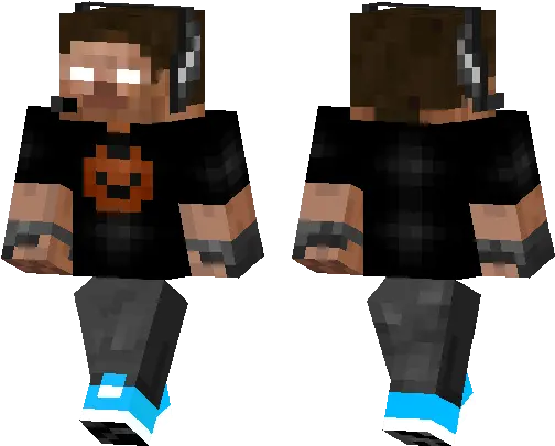 Herobrine Gamer Minecraft Pe Skins Jar Jar Binks Minecraft Skin Png Herobrine Png