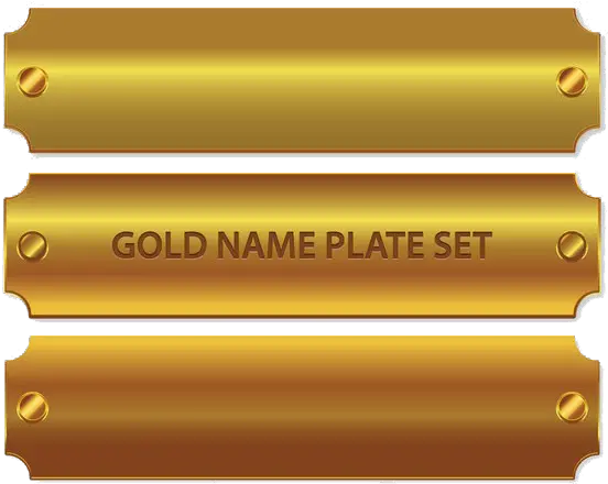 Golden Name Plate Png Pic Gold Bismillah Gold Png Name Plate Png