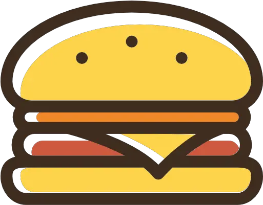 Hamburger Food Icon Colour Png Food Icon Png