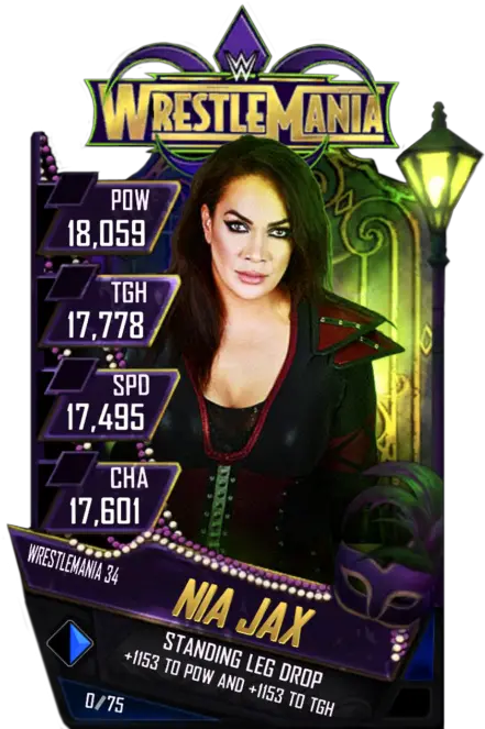 Nia Jax Wwe Supercard Jeff Hardy Png Nia Jax Png