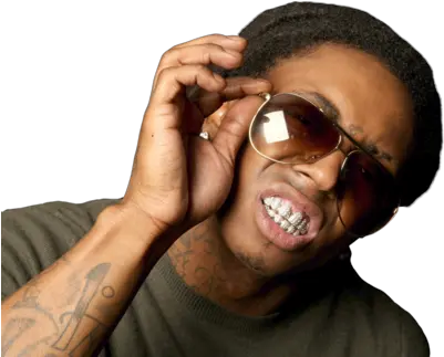 Weezy Lil Tattooed Teeth Png Lil Wayne Png