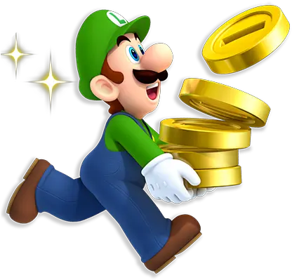 Players Collect Over 50 Billion Coins New Super Mario Bros 2 Luigi Png Mario Coins Png