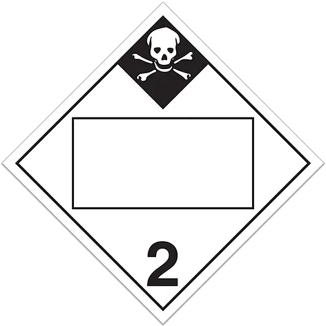 Class 2 Inhalation Hazard Placard Png Hazard Logo