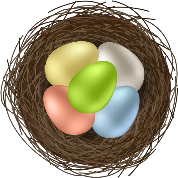 Easter Eggs In Bird Nest Transparent Image Egg Png Easter Eggs Transparent