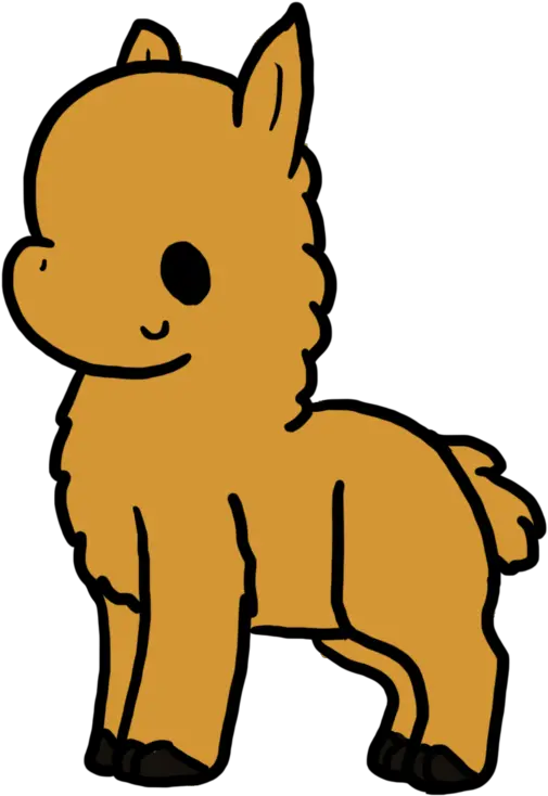 Cute Llama Cartoon Png Llamas Cartoon No Background Llama Png