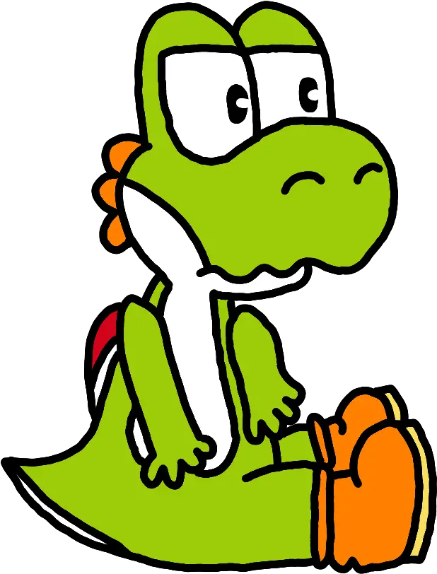 My First Time Drawing A Tiny Yoshi Please Donu0027t Hesitate To Cartoon Png Yoshi Transparent Background