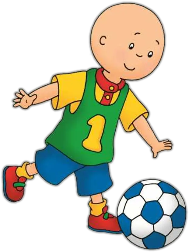 Download Caillou Png Image With No Caillou Playing Soccer Caillou Png