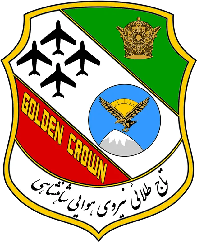 Library Of Cadillac Crown Emblem Banner Black And White Golden Crown Iran Air Force Png Cadillac Logo Png