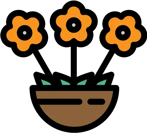 Multicolor Flower Png Icons And Graphics Png Repo Free Png Icon Orange Flowers Png