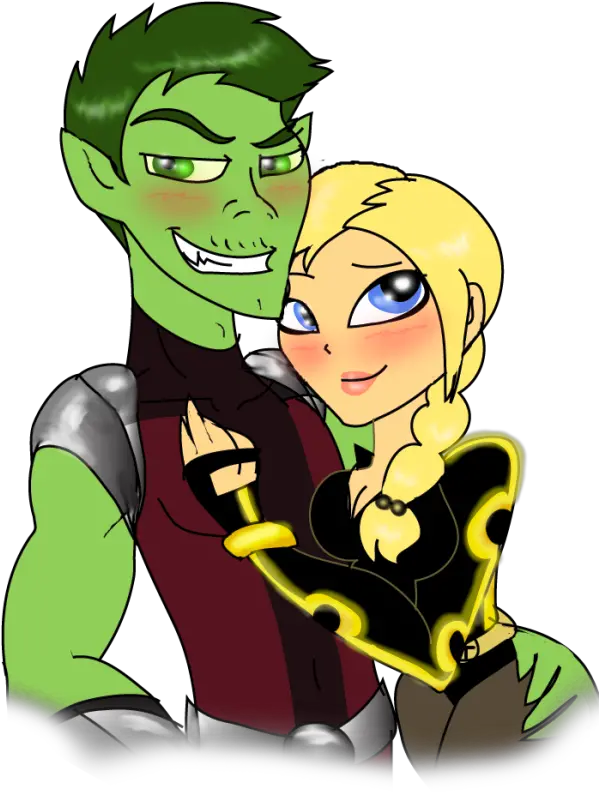 Beast Boy With Terra Beast Girl And Beast Boy Png Beast Boy Png