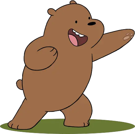 Grizzly Bear Eating Transparent Png We Bare Bears Grizzly Grizzly Bear Png