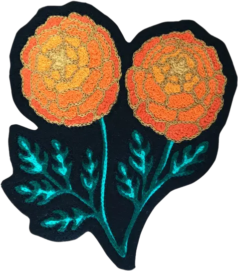 Marigold Patch Floral Design Png Marigold Png