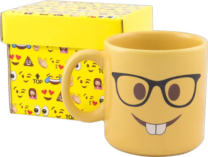 Caneca Divertida Emoji Nerd Caneca Emoji Png Nerd Emoji Png