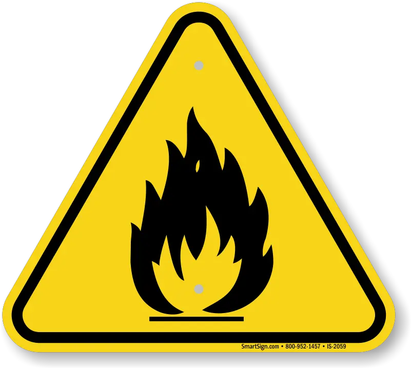 Toxic Clipart Caution Flammable Symbol Png Download Fire Warning Sign Caution Icon Png