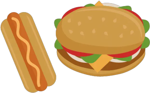 Hamburger Clipart Toastie Hamburger Hot Dog Clipart Png Burgers And Hotdog Cartoon Cheeseburger Transparent