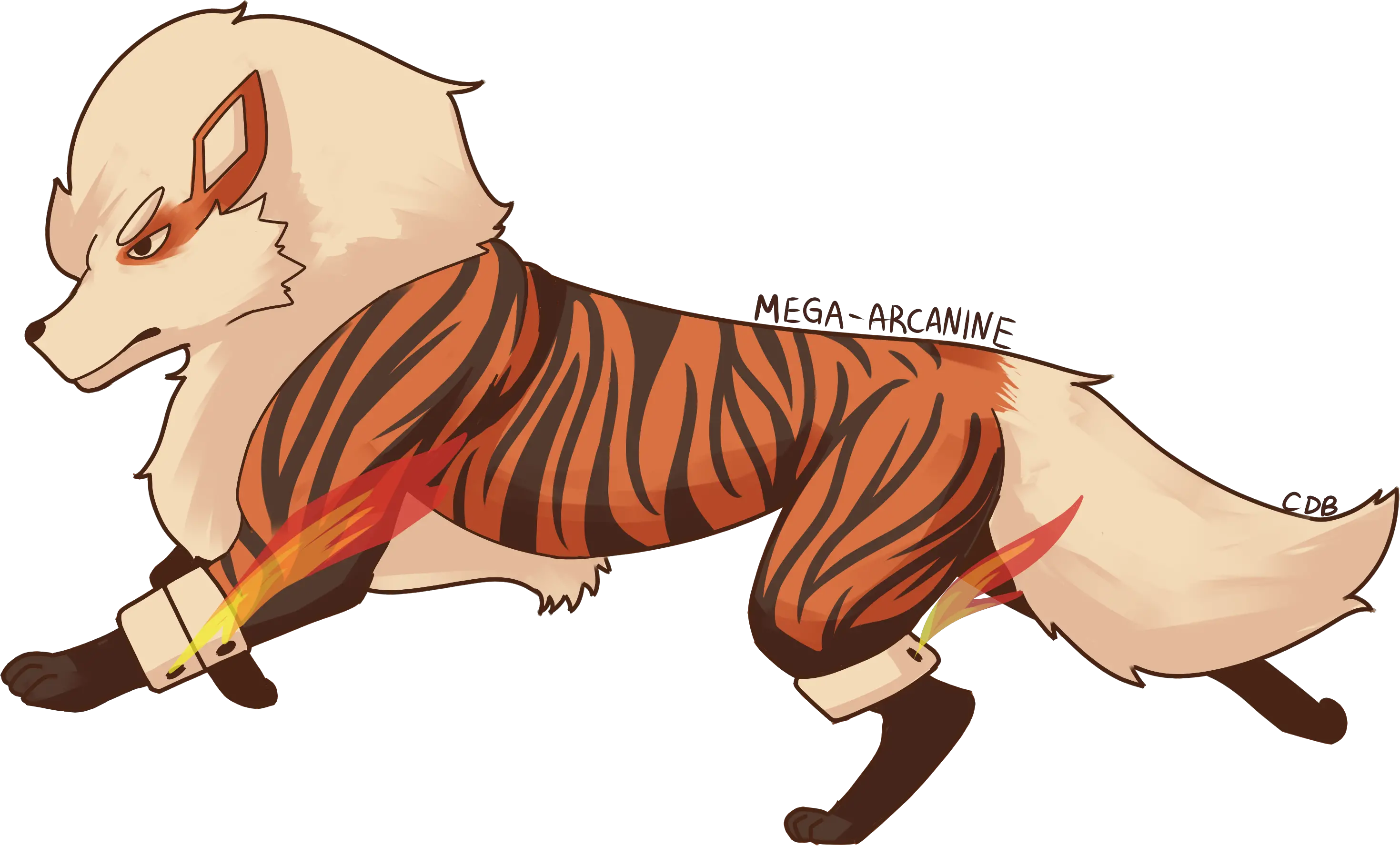 Make Amega Arcanine Pokécommunity Daily Tiger Pokemon Png Arcanine Png