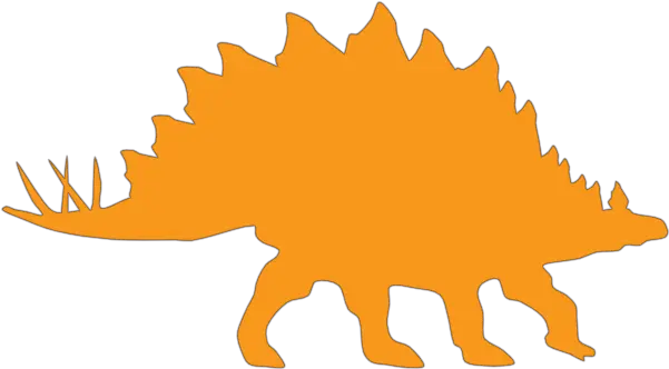 Orange Stegosaurus Clip Art Vector Clip Art Stegosaurus Black And White Png Dinosaur Silhouette Png