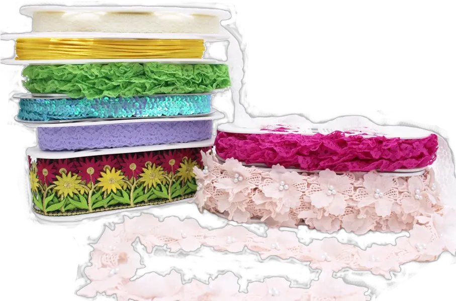 Spring Ribbons Laces Trims Decorative Png Lace Ribbon Png