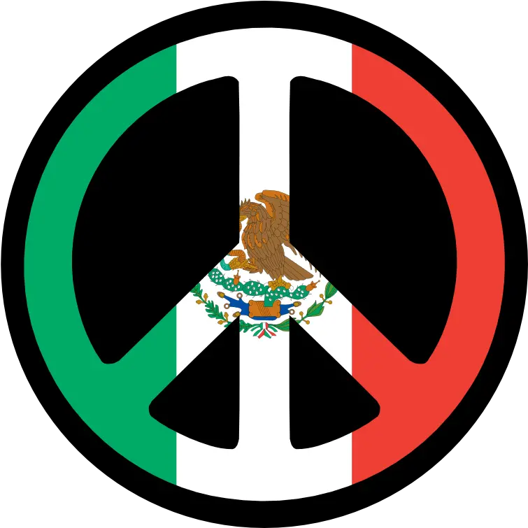 Mexico Flag Peace Sign Peacesymbolorg Svg Peacesymbol Peace Sign Red Yellow Green Png Mexico Flag Png