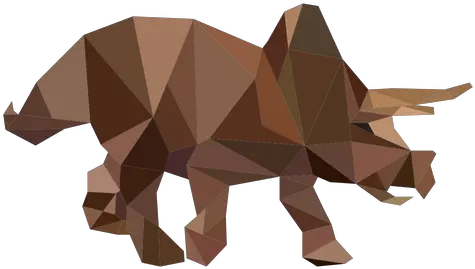 Polygonal Triceratops Dinosaur Colored Transparent Png U0026 Svg Schleich Dinosaurs Triceratops Icon
