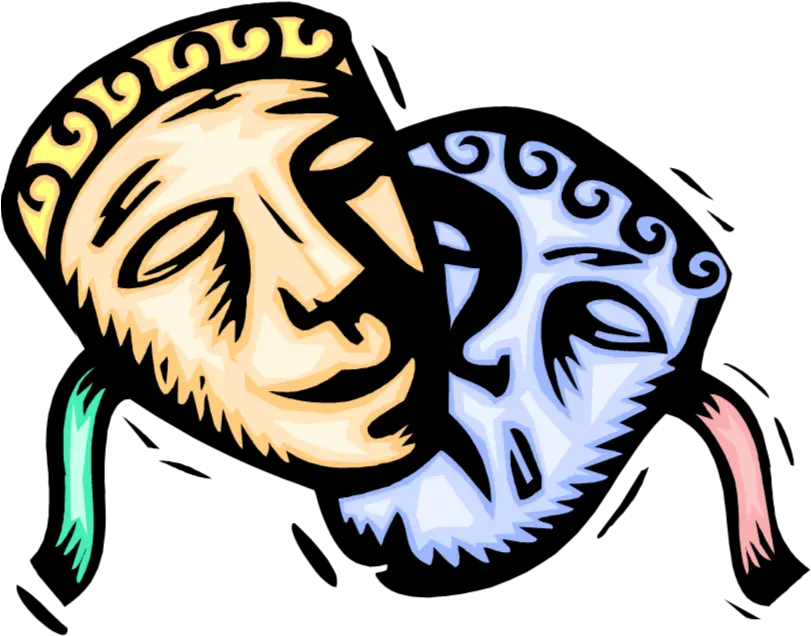 Drama U2013 Skills For People Greek Theatre Masks Transparent Background Png Drama Png