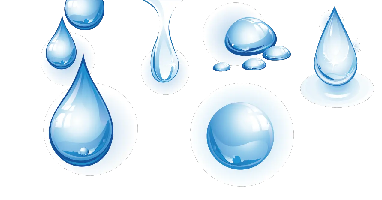 Realistic Water Drop Png