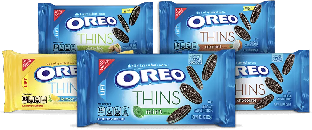 Oreo Thins Specialty Flavors Oreo Full Size Png Download Dark Chocolate Oreo Thins Oreo Png