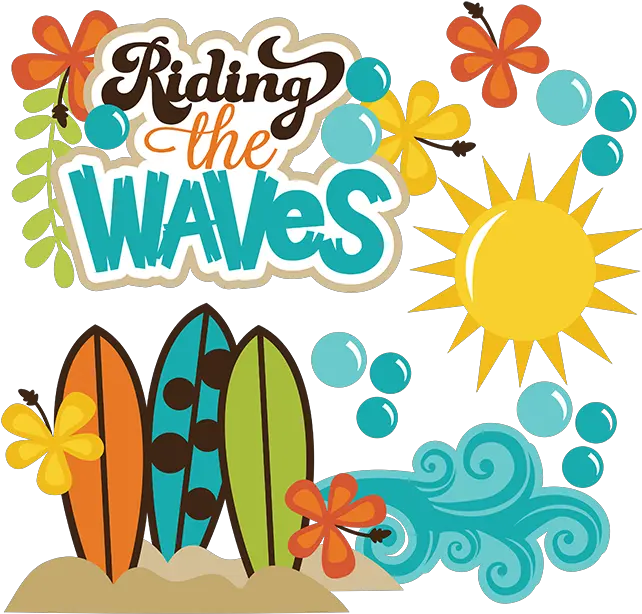 Pin Beach Waves Clipart Wave With Surfing Board Clipart Surfing Board Clipart Png Wave Clipart Png