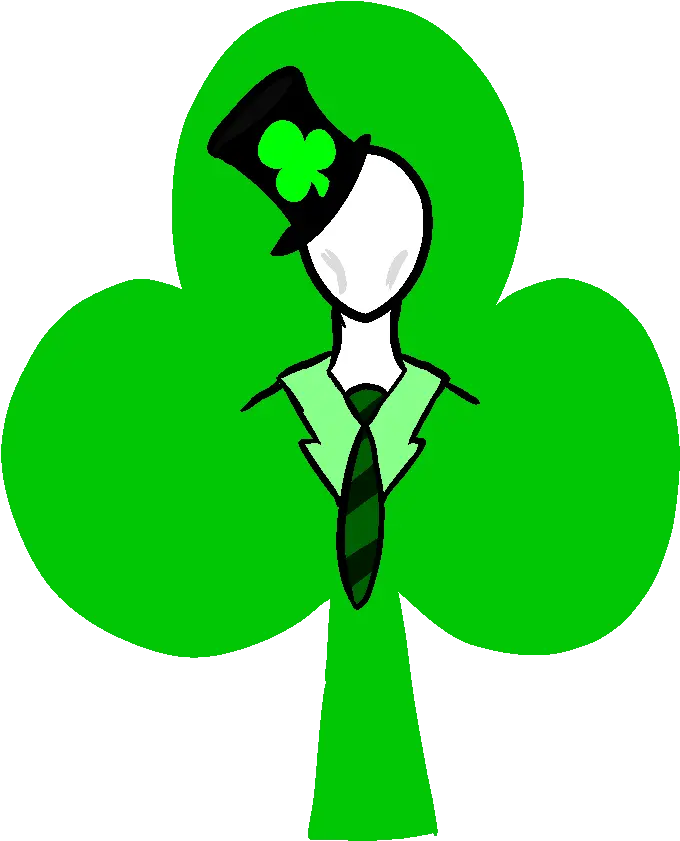 Bad Creepypasta Irish Slenderman By Creepypasta St Day Png Slender Man Transparent