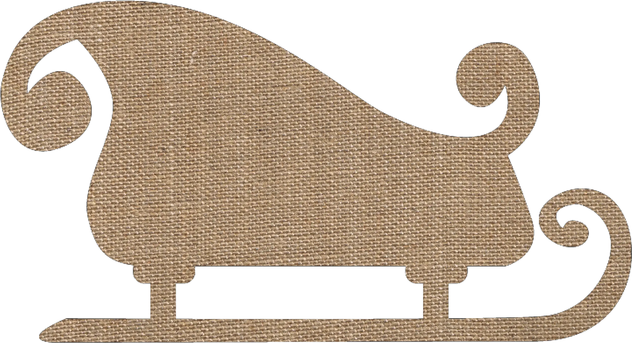 Santau0027s Sleigh Printables In Plaid Burlap French Script Png