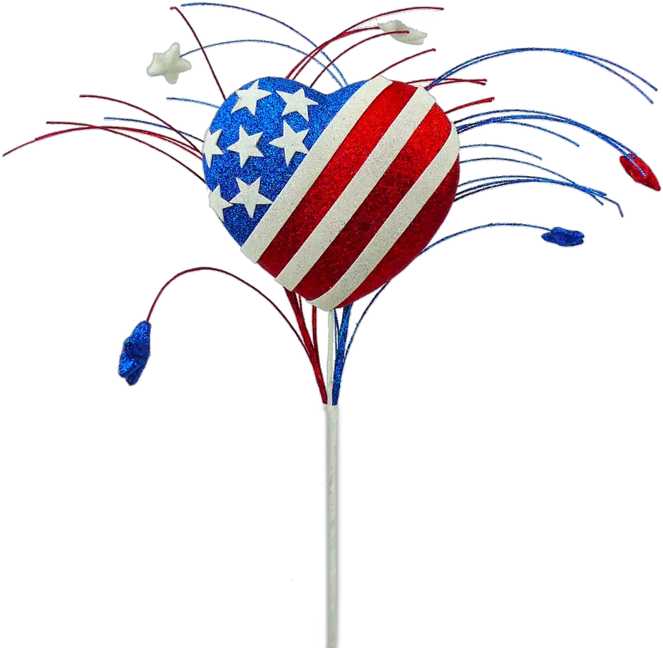 Patriotic Glitter Heart Pick Illustration Png Stars And Stripes Png