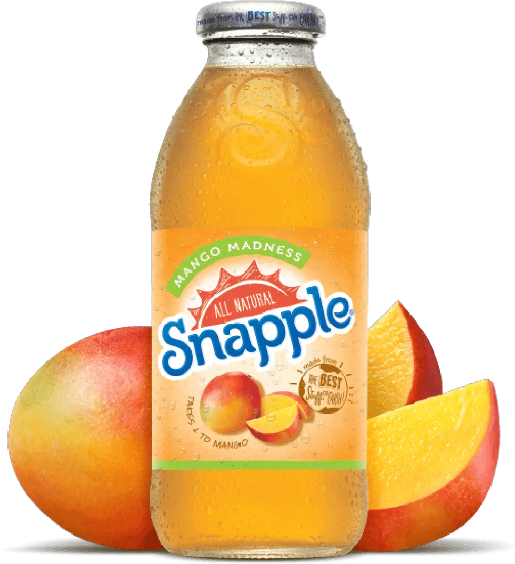 Download Hd Snapple Mango Madness Orange Soft Drink Png Snapple Png