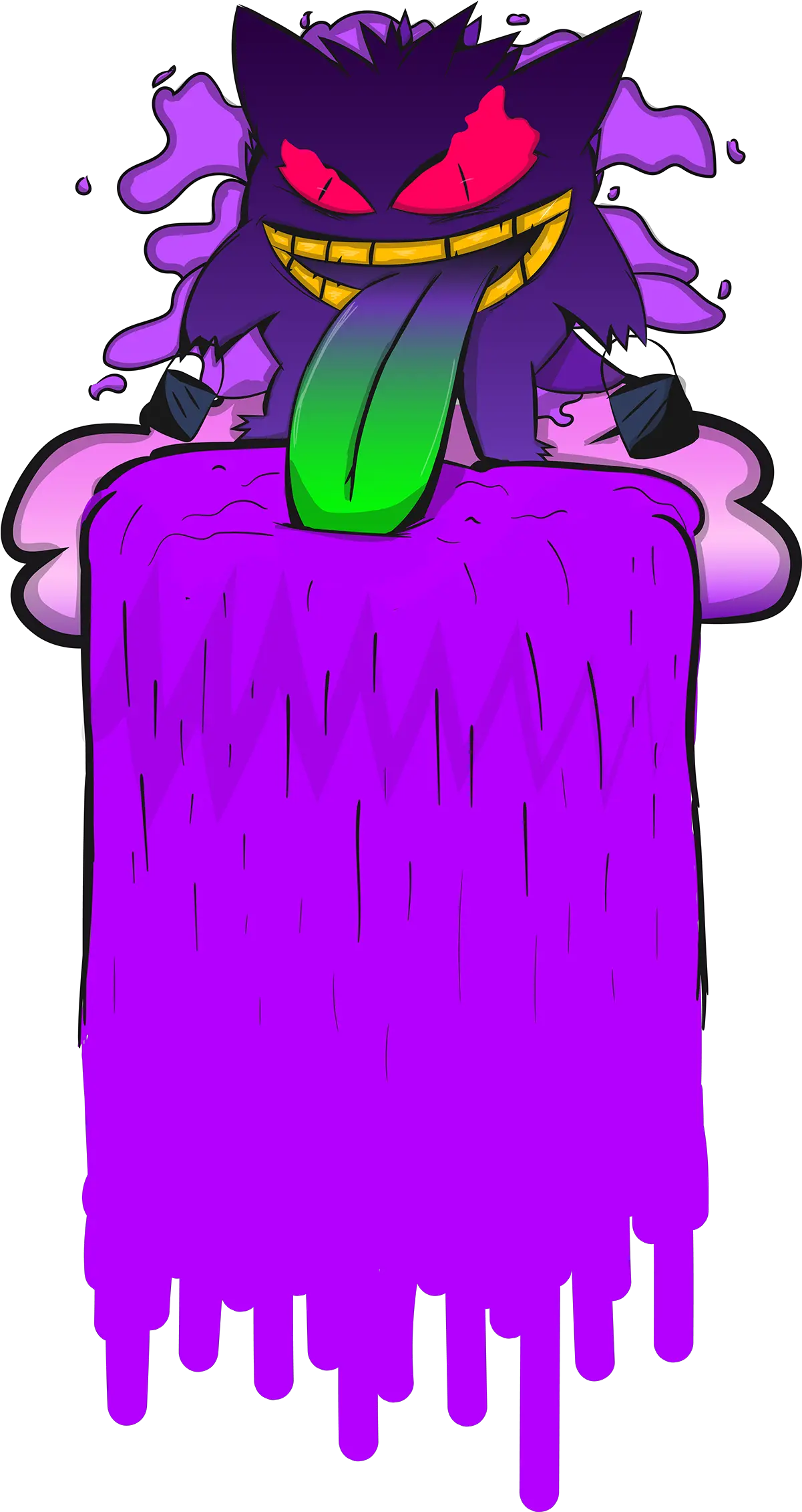 Small Gengar Illustration Cartoon Png Gengar Png