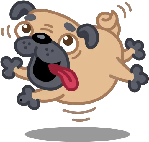 Dog St Bernard U2013 Eg Entertix Cartoon Jumping Dog Png Pug Icon