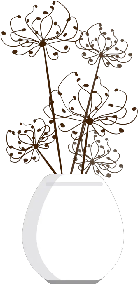 Free Dried Flower Pot Png With Transparent Background Decorative Floral Background Png